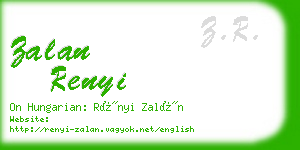 zalan renyi business card